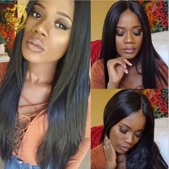 Straight Black Wig Very Long Length main image 6